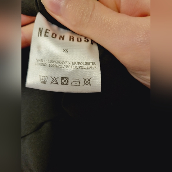 🟠 EUC Neon rose black jumpsuit - Picture 2 of 5